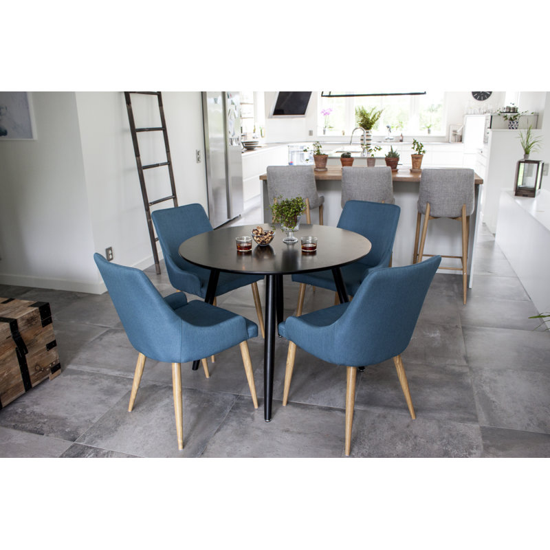 Australe 4 - Person Dining Set, Blue/Oak