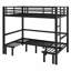 Pull-Out Metal Bunk Bed, Lower Bunk Can Be Pulled Out In Three Sections, Top Bunk Equipped Rails