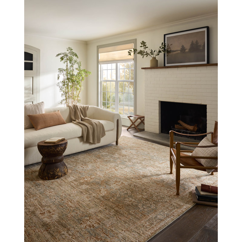Tapis multicolore Magnolia Home par Joanna Gaines x Loloi Junie, Rectangulaire 2 pi x 3 pi