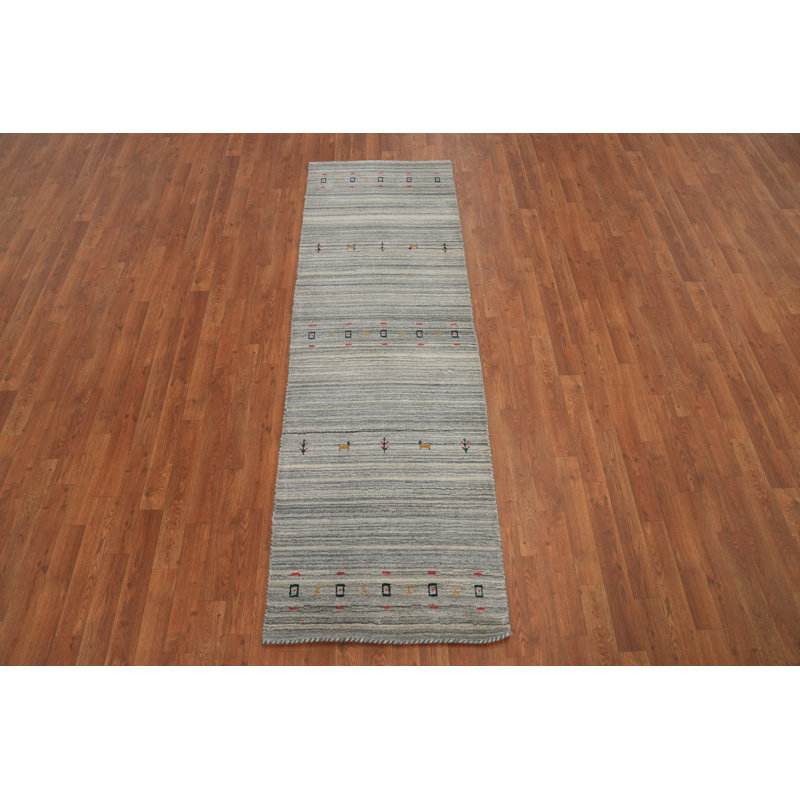 Tapis de couloir tribal oriental 2x8