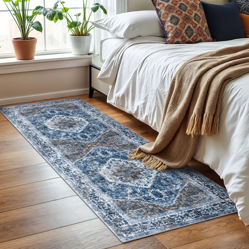 Tapis d'intérieur antidérapant Jodhveer , Tapis de couloir 2 pi x 6 pi