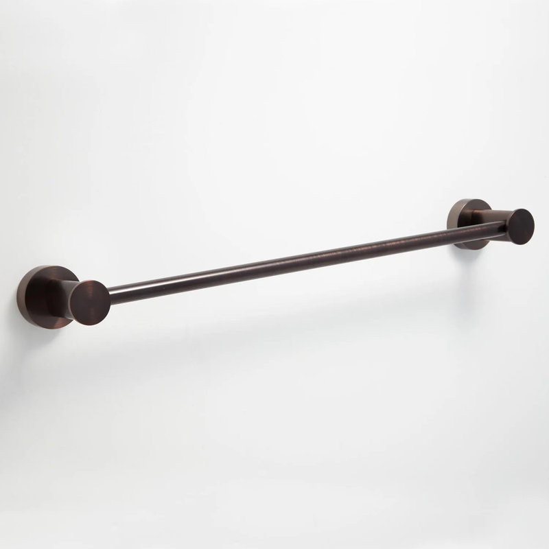 24" Prague Collection Wall-Mount Towel Bar, Oil Rubbed Bronze, 2" H x 25.75" W x 3" D