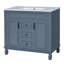 Meuble-lavabo 36 po avec lavabo supérieur et 2 portes à fermeture douce-133393464