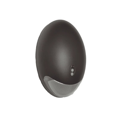 Applique murale à DEL E2 Lighting 12 W avec batterie de secours de 4 W, 3 températures de couleur sélectionnables, autonomie de plus de 90 minutes, bronze foncé, 1 unité