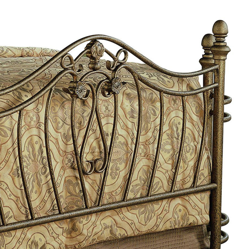 Florent Open Frame Bed in Brushed Gold (Headboard and Footboard only)