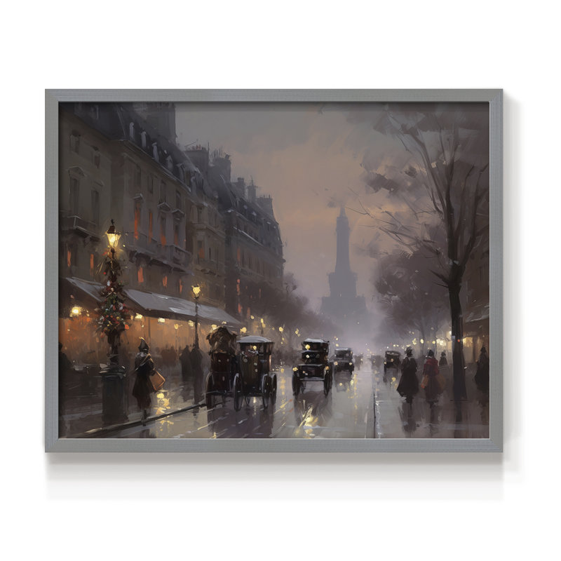 «Chirstmas Art» - CECL XXVII - Reproduction encadrée - Restickable, H 11 po x l 14 po, Gris