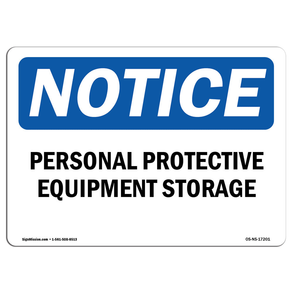 Ppe Storage Rack Signage SignMission Personal Protective Equipment Storage Sign | Wayfair