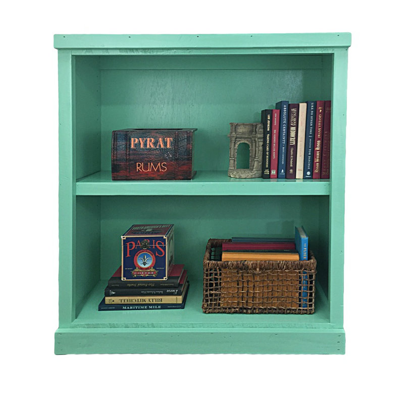 Bibliothèque standard en bois massif H 36 "x l 32" Alhambra, Aigue-marine