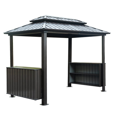 6X10ft Hardtop Grill Gazebo