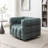 Avdul 38" Wide Tufted Swivel Chair with Square Arm-94286645