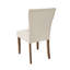 Ensemble de 2 chaises de salle à manger rembourrées (crème)