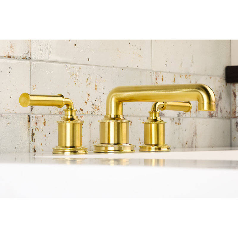 Taft Widespread Bathroom Faucet with Drain Assembly, Satin Brass (PVD)