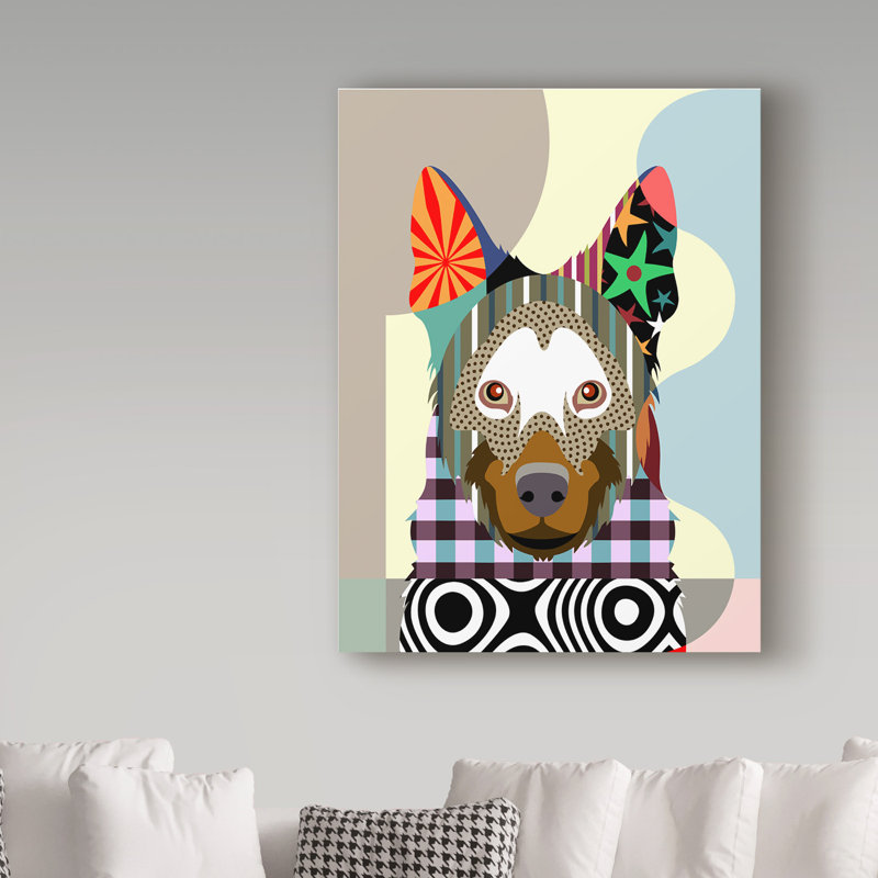 Buckey «Belgian Malinois», impression sur toile tendue, H 47 po x l 35 po x P 2 po
