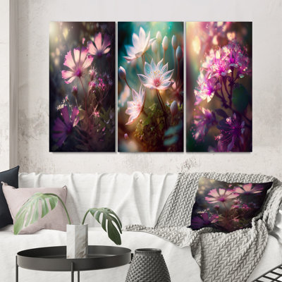 " Close-up Of Fairy Daisy Wonderland III " 3 - Pieces