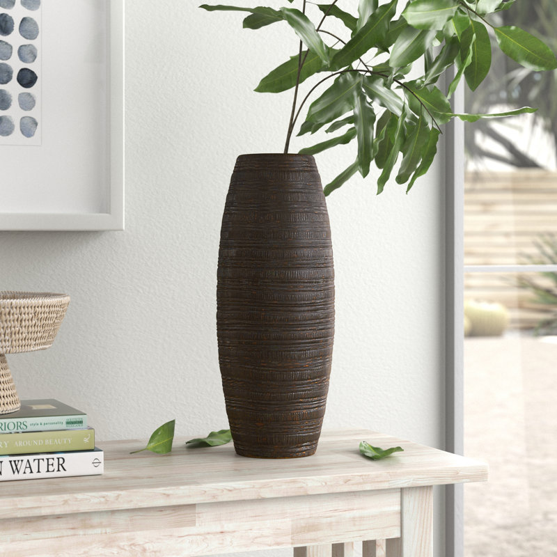 Princeville Ceramic Table Vase, 41cm H x 17cm W x 17cm D