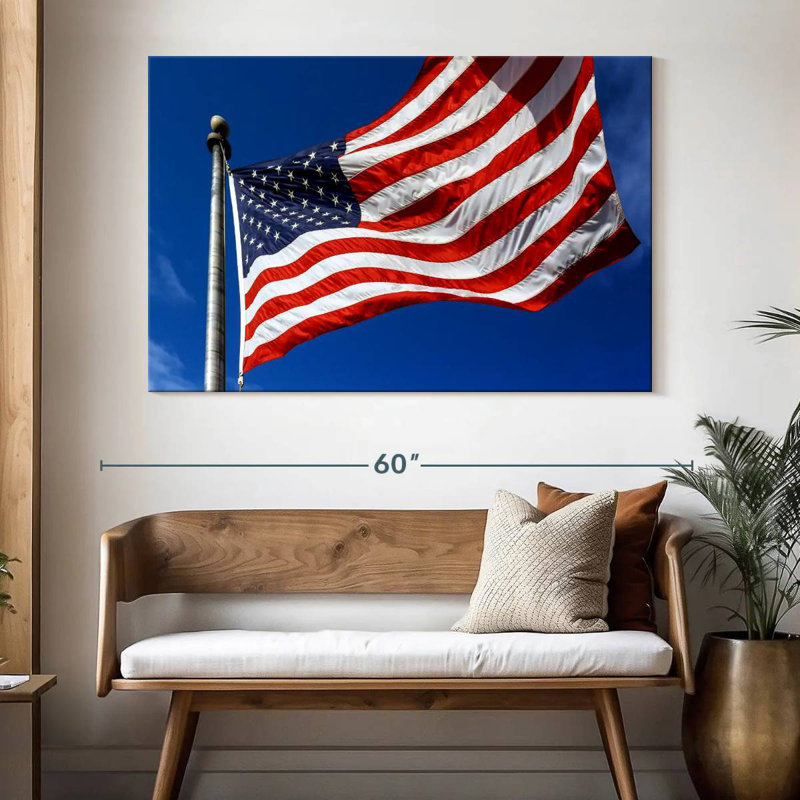 Borges Windblown American Flag