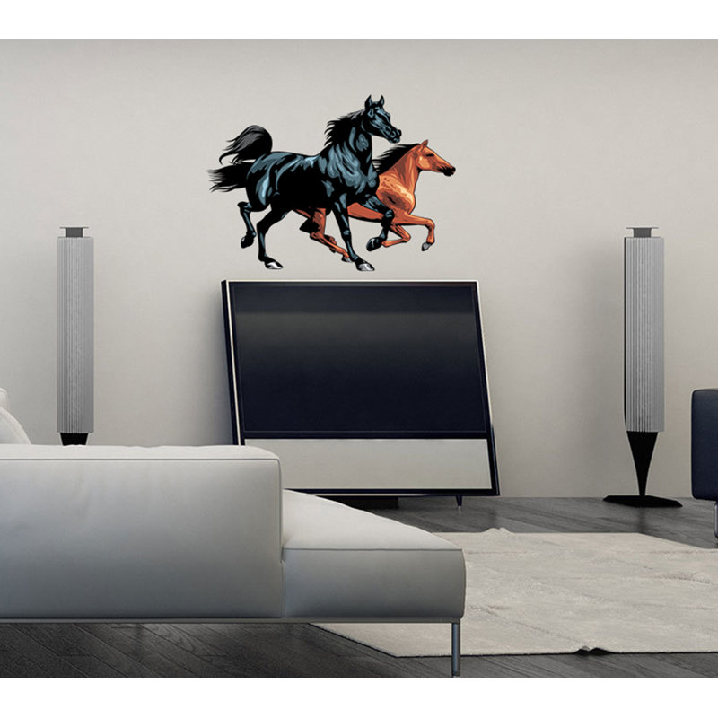 Animals Wall Decal, 33" H x 39" W x 1" D