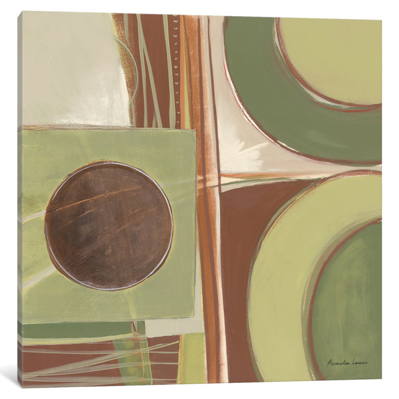 «Fields of Green II» par Pamela Luer, reproduction sur toile tendue sur châssis, H 37 po x l 37 po x P 1,5 po
