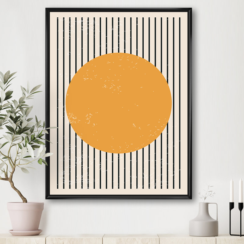 «Minimal Geometric Compostions», impression sur toile, H 20 po x l 12 po x p 1 po, Toile avec cadre noir