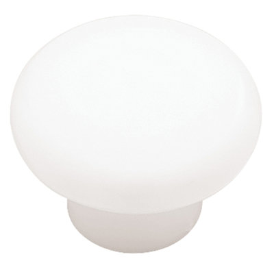 (Paquet de 5) (Paquet de 10) Boutons ronds en plastique ABS blanc clair de 1 3/8 po