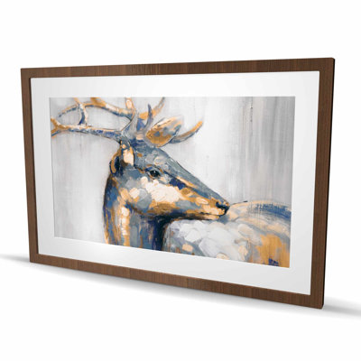 Golden Deer - chambre à coucher contemporaine encadrée avec décor mat