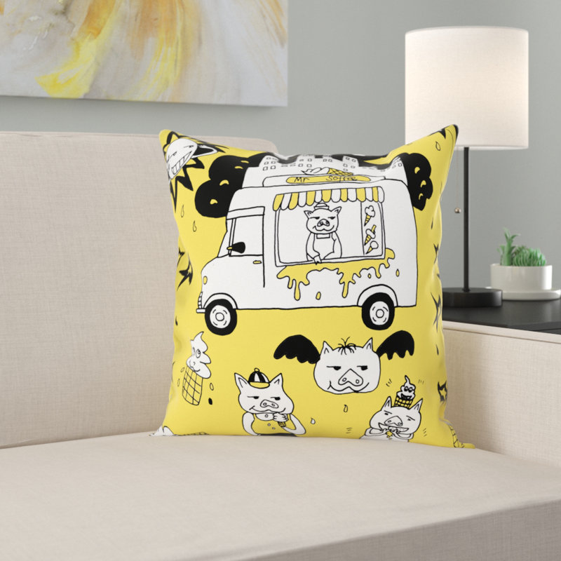 Shane Square Cushion, 58 cm H x 58 cm W x 23 cm D