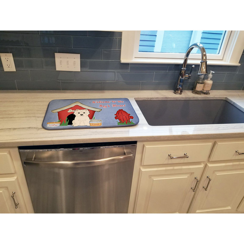 Tapis de séchage westie dog house
