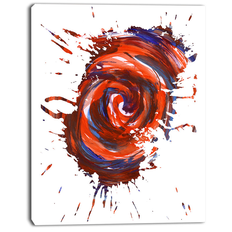 « teinte rouge multicolore », impression sur toile, H 20 po x l 12 po x P 1po