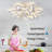 White Ceiling Fan With Lights Remote Control,  6 Speeds 3 Light Color Low Profile Flush Mount Ceiling Fan For Kitchen Bedroom-1055816113-1050425530-1052964641
