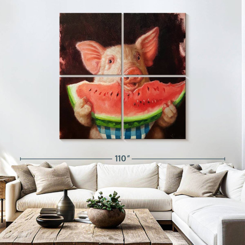 Ketti Witty Vegetables I, 74" H x 74" W