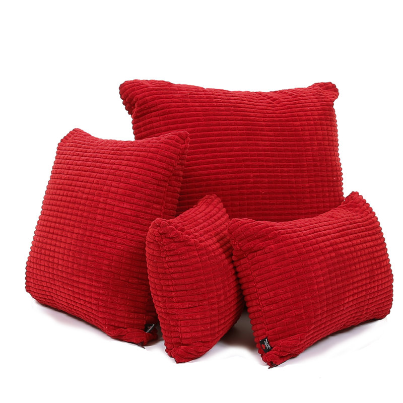 Alston Square Cushion, Small, Red