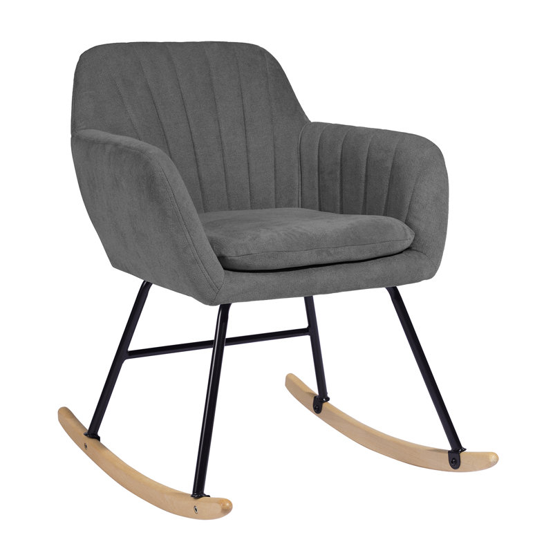 Mullinax Rocking Chair, Dark Grey
