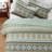 3-Piece Queen Size Quilt Set - Lightweight Microfiber Bedspread & 2 Pillow Shams, Olive Green Aztec Boho Pattern, Oversized 90x98 Inches, All-Season Bed Cover-122570587-122570586