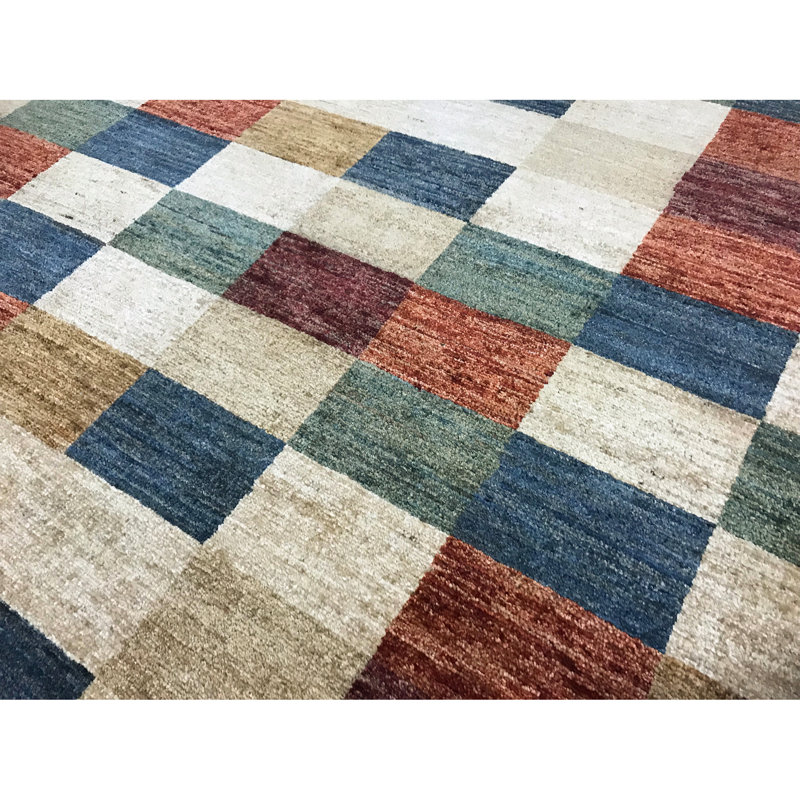 Tapis brun de haute qualité noué à la main