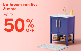 bathroom vanities & more on clearance