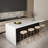 72" Kitchen Island With Storage,Kitchen Cabinet with Seating Area and Sintered Stone Table Top-1470832960-1470832965