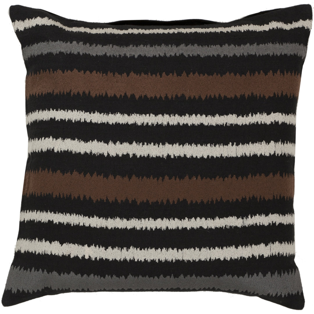 Vertical Stripes Linen Throw Pillow Livabliss