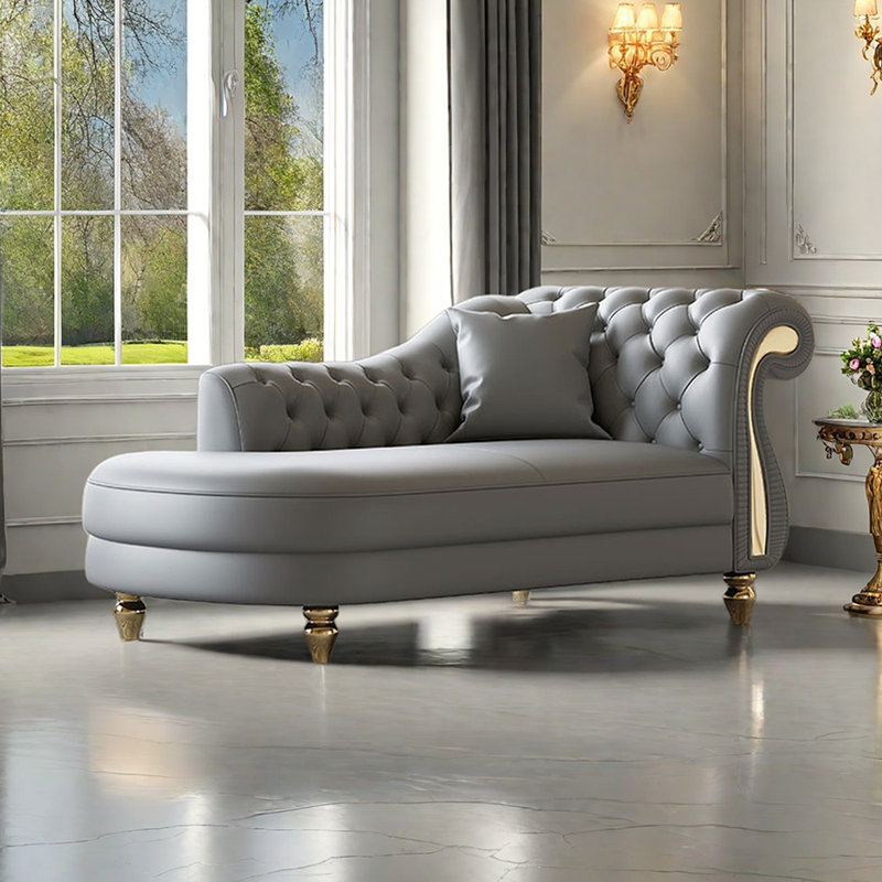 Méridiennes d'intérieur modernes Modern, Gris, Orienté à droite