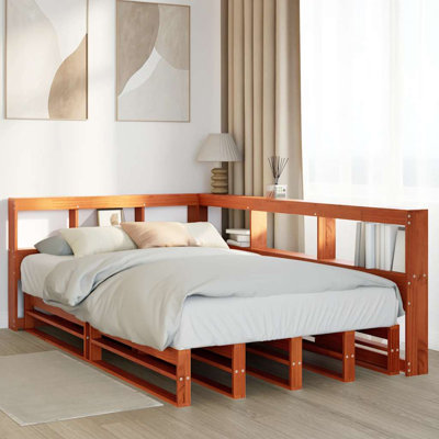 Solid Wood Storage Bed