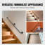 Ensemble de 2 rampes d'escalier pour tuyau de couleur noire VEVOR-104430523