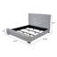 Lit tapissier gris 58 po Boucle-2108837147