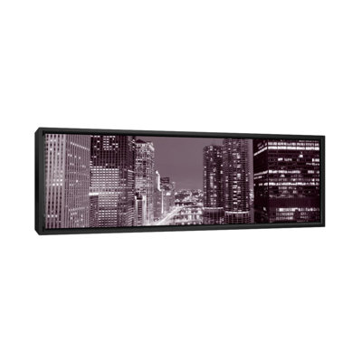 Panoramic Wacker Drive Chicago, Illinois Photographic Print on Canvas
