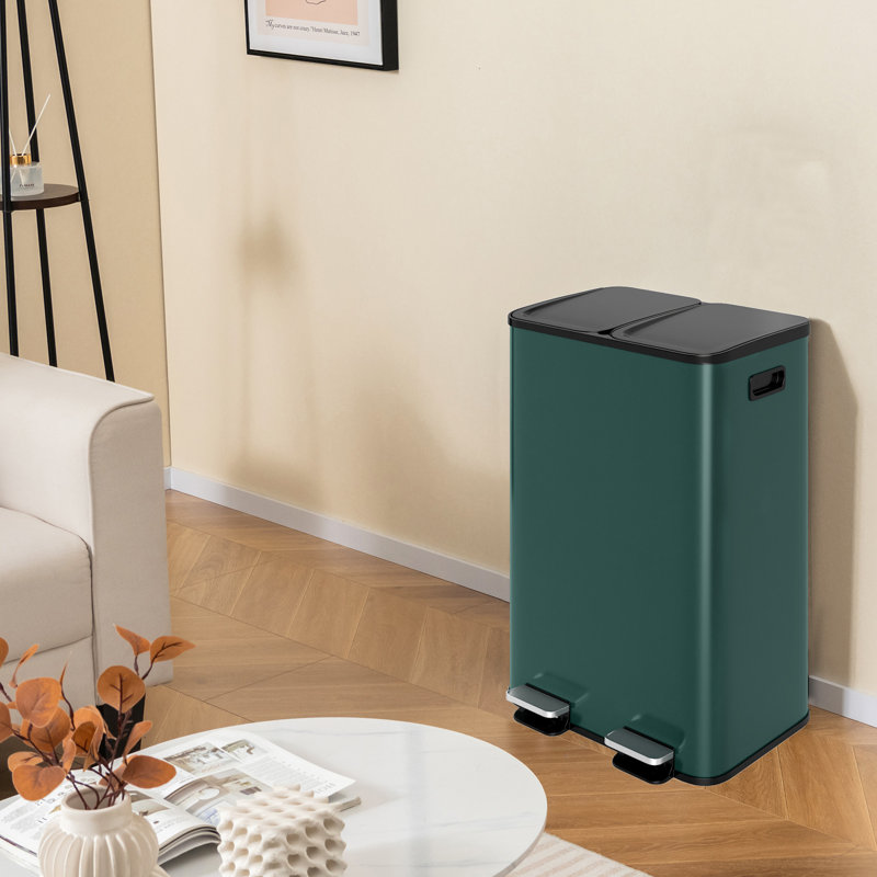 Step On Kitchen Trash Can - 60L, Green