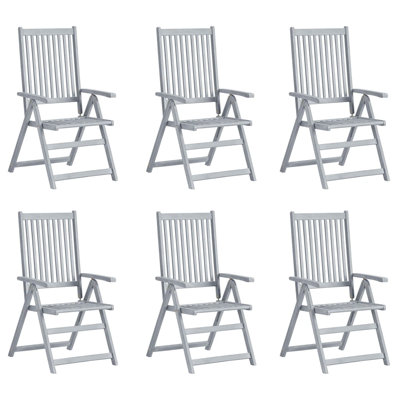 Chaise de patio en acacia avec coussin