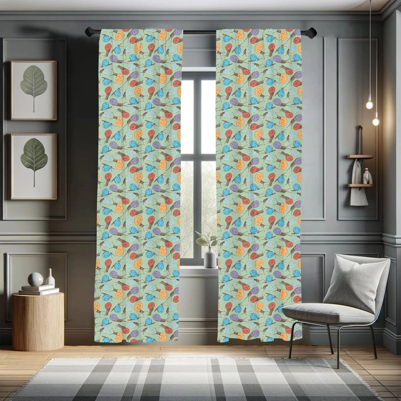 Semi-Sheer Rod Pocket Sliding Panel, 28" x 63"