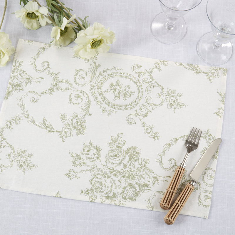 Napperon Floral, Vert