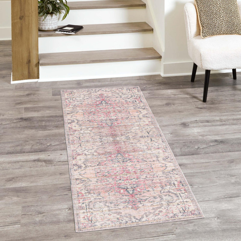 Engelman Washable Oriental Indoor Rug, Runner 2'7" x 12'