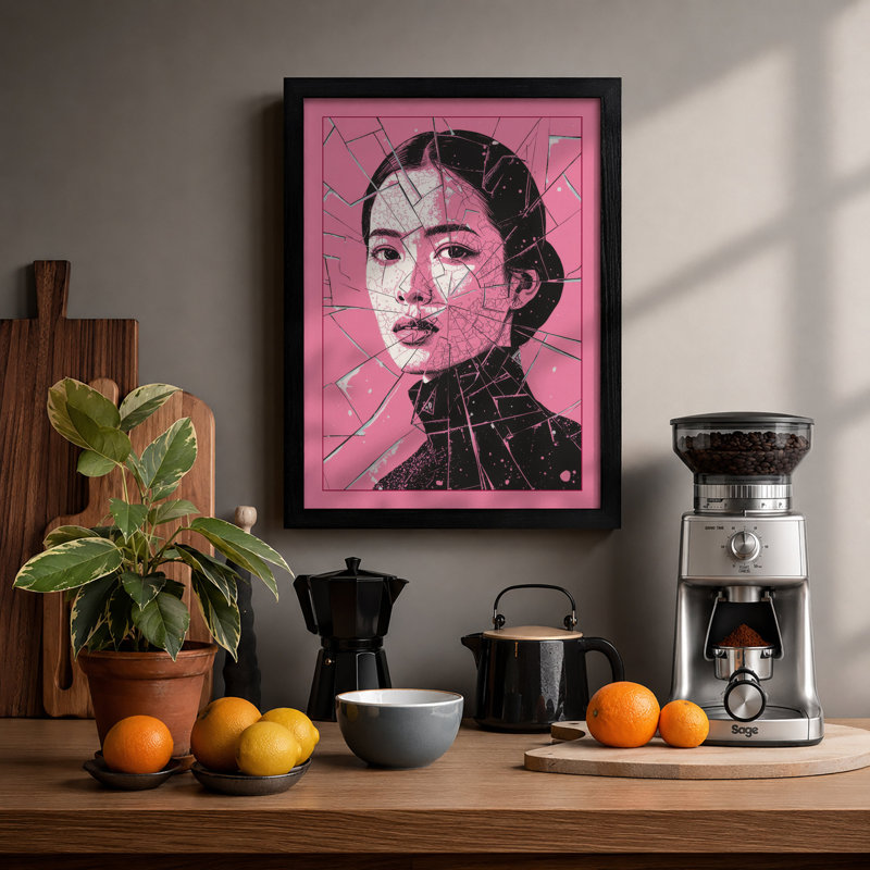 Pop Portrait Modern - Print, A2 - 59.4 x 42.0 cm, Black
