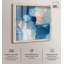 «Whispering Blue I Shadowbox Print», art abstrait bleu par Art Remedy-115127885-115127890