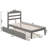 Elliana Solid Wood Platform Bed with Trundle-81971004-81971002